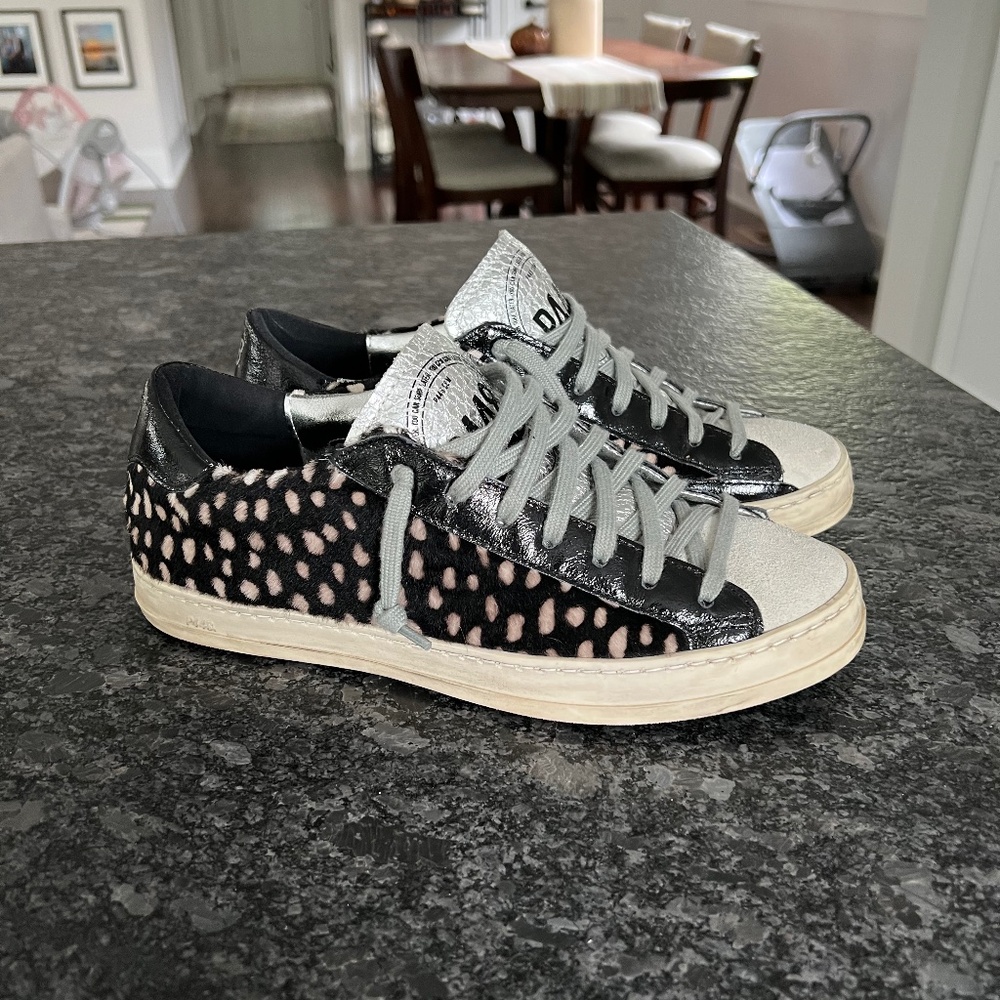 P448 Black and Silver Sneakers